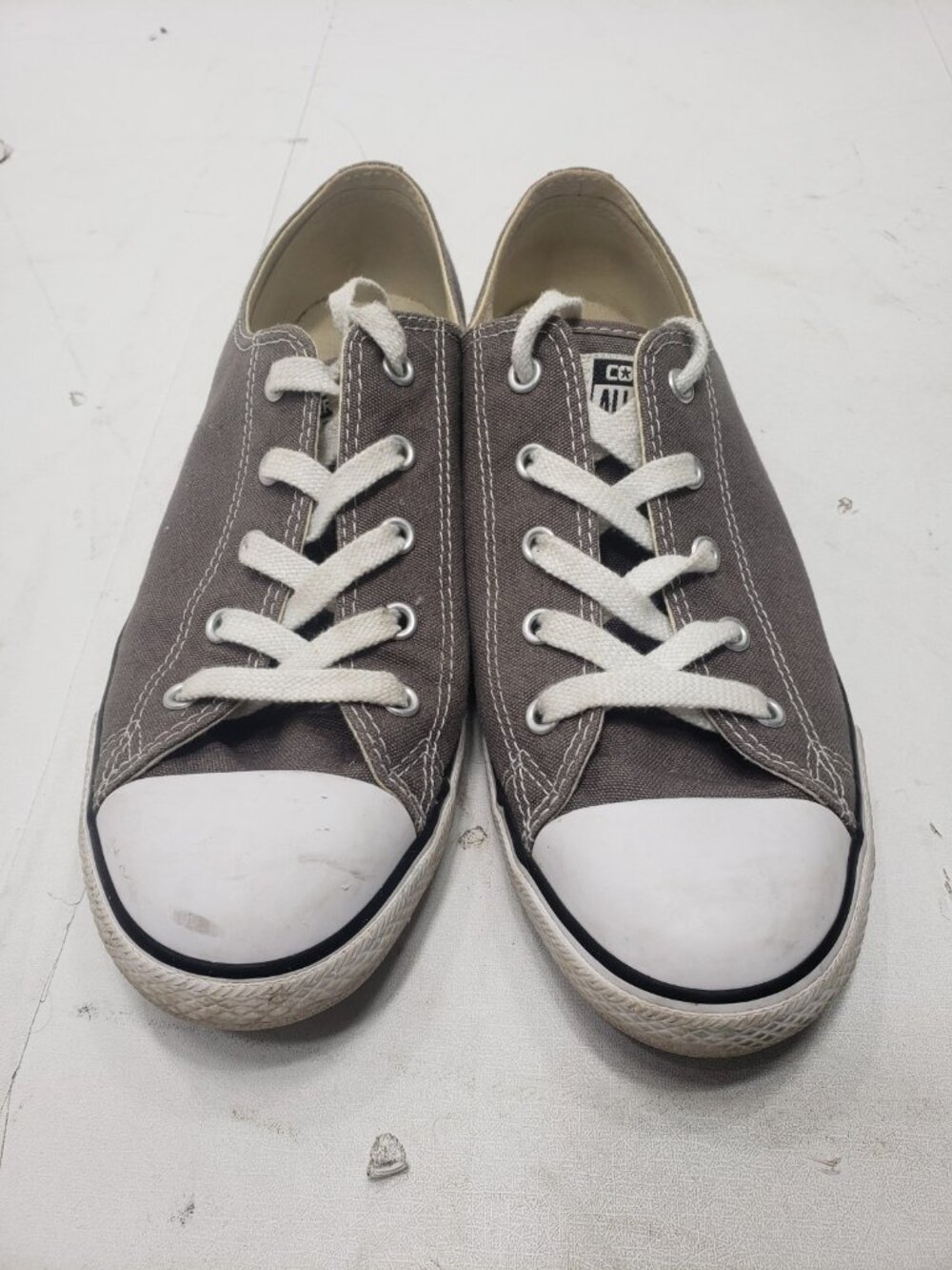Converse All Star Chuck Taylor Low Gray Canvas Sneakers Women’s US 10 532353F